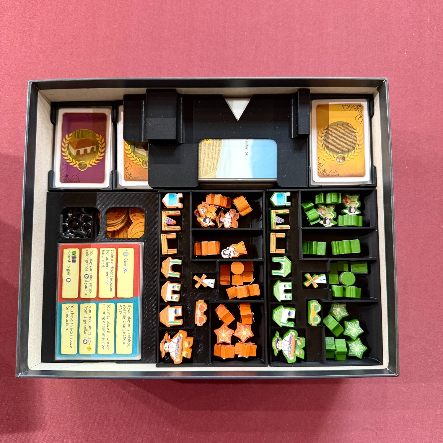Viticulture Insert for Essentials Edition & ALL Expansions! 3D Printed Organizer Fits Sleeved Cards - Image 7