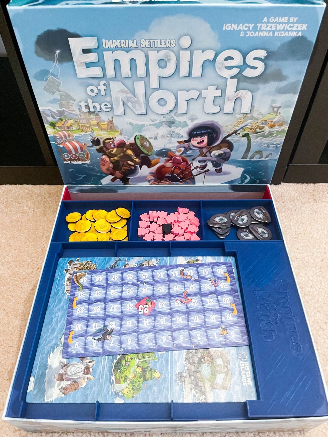 Imperial Settlers: Empires of the North 3D Printed Storage Insert - Fits ALL Expansions!