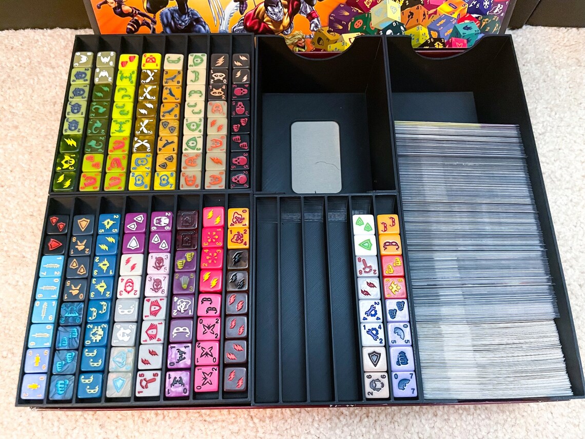 Marvel Dice Masters Campaign Box Storage - Holds Sleeved Cards & Plenty of Dice! - Image 8