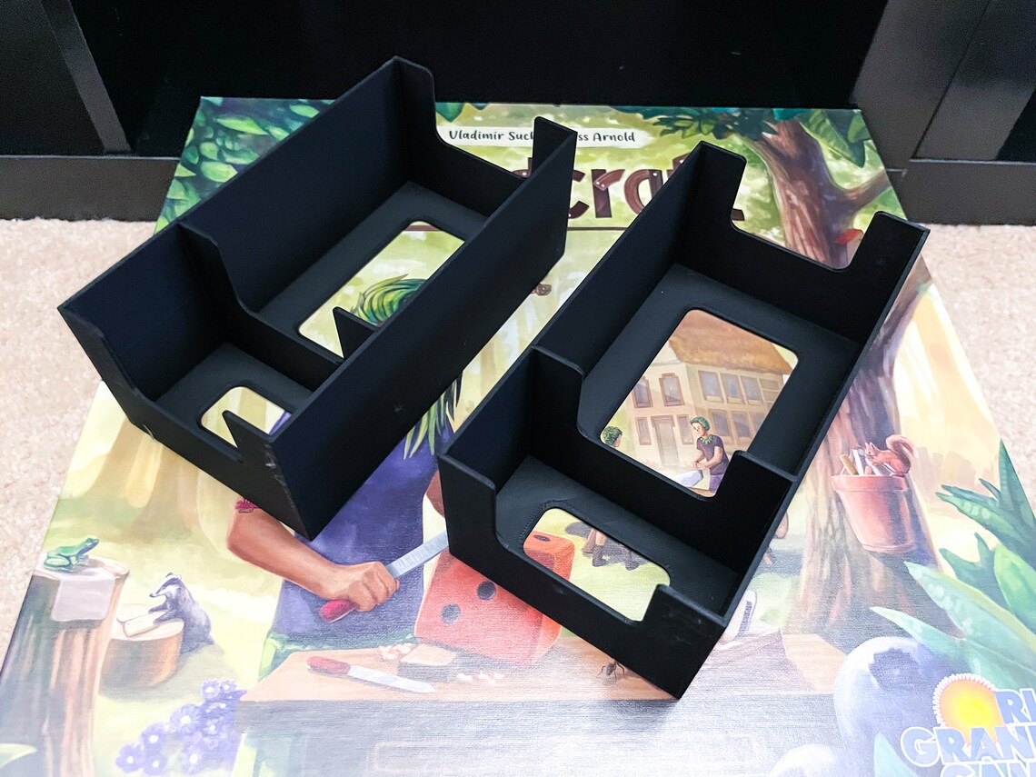 Woodcraft Board Game 3D Printed Storage Insert - Holds Sleeved Cards! - Image 7