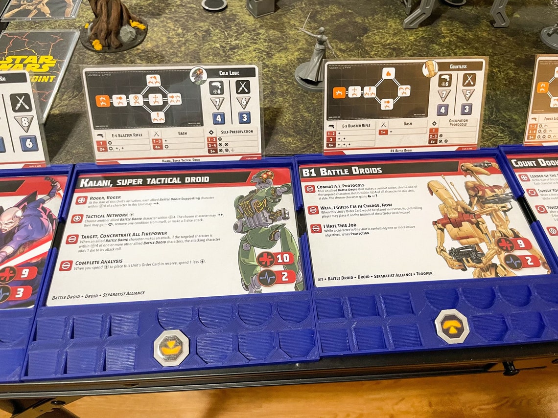 Star Wars Shatterpoint Card Tray, Unit Card Holder - 6 Pack (Magnetized Bundle Options!) - Image 9
