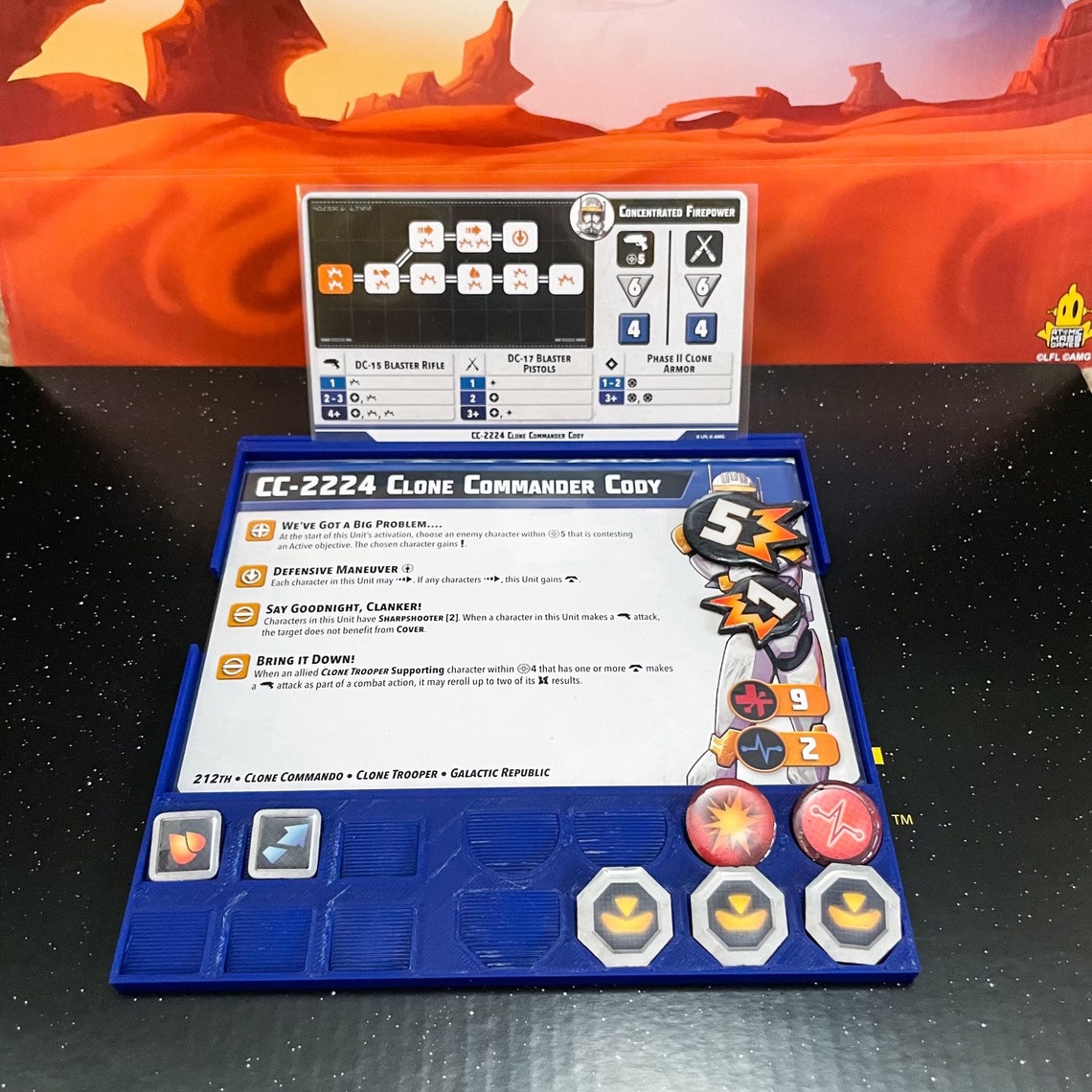 Star Wars Shatterpoint Card Tray, Unit Card Holder - 6 Pack (Magnetized Bundle Options!) - Image 8