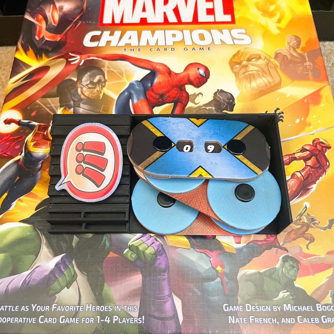 Marvel Champions Core Box Storage Insert - Holds Sleeved Cards! - Image 3