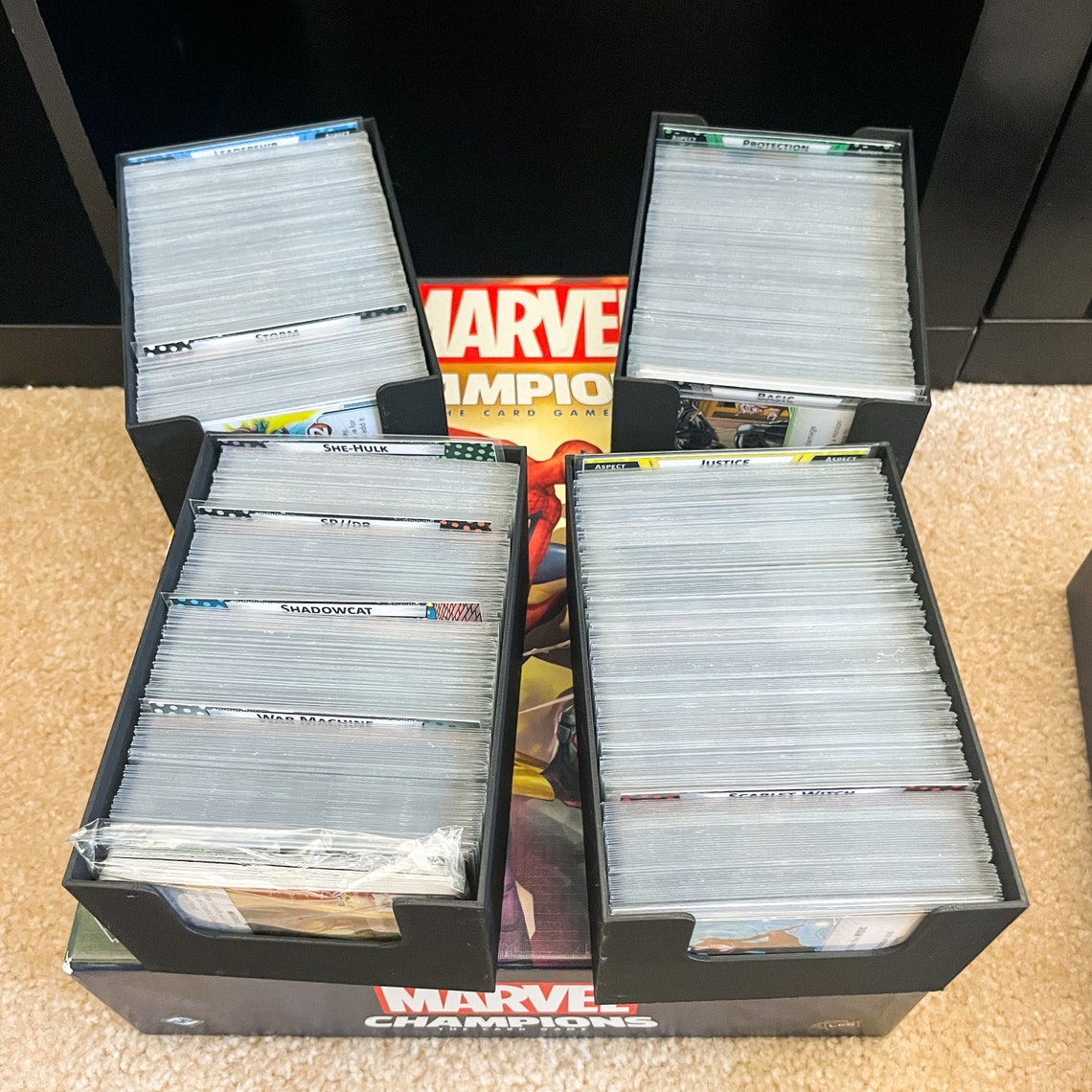 Marvel Champions Core Box Storage Insert - Holds Sleeved Cards! - Image 8