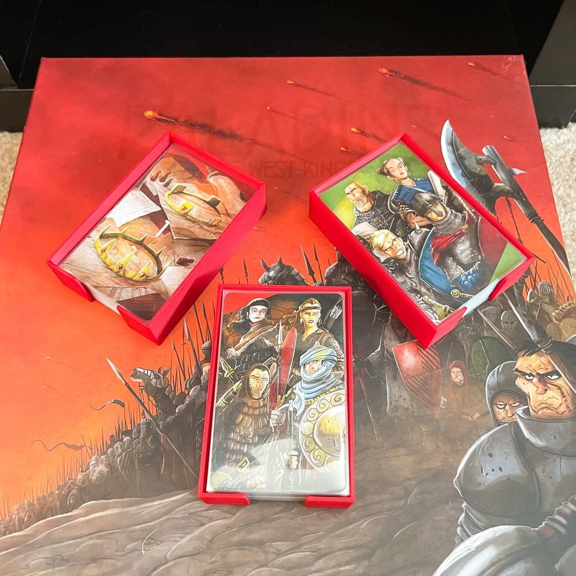 Paladins of the West Kingdom Board Game Insert (for Collector's Box), Fits Sleeved Cards! - Image 5