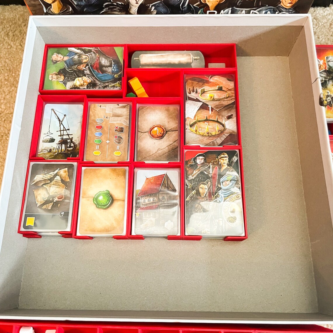Paladins of the West Kingdom Board Game Insert (for Collector's Box), Fits Sleeved Cards! - Image 3