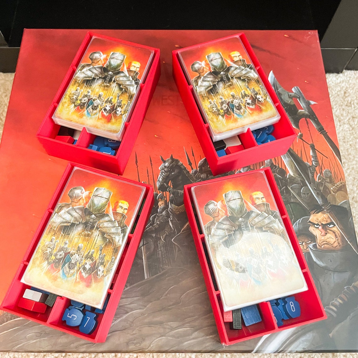 Paladins of the West Kingdom Board Game Insert (for Collector's Box), Fits Sleeved Cards! - Image 9