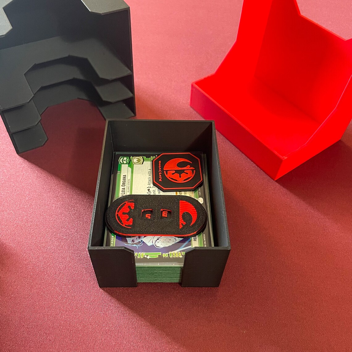 Star Wars Unlimited Compatible Deck Box, TCG Deck Box for Sleeved Cards & Tokens - Image 6