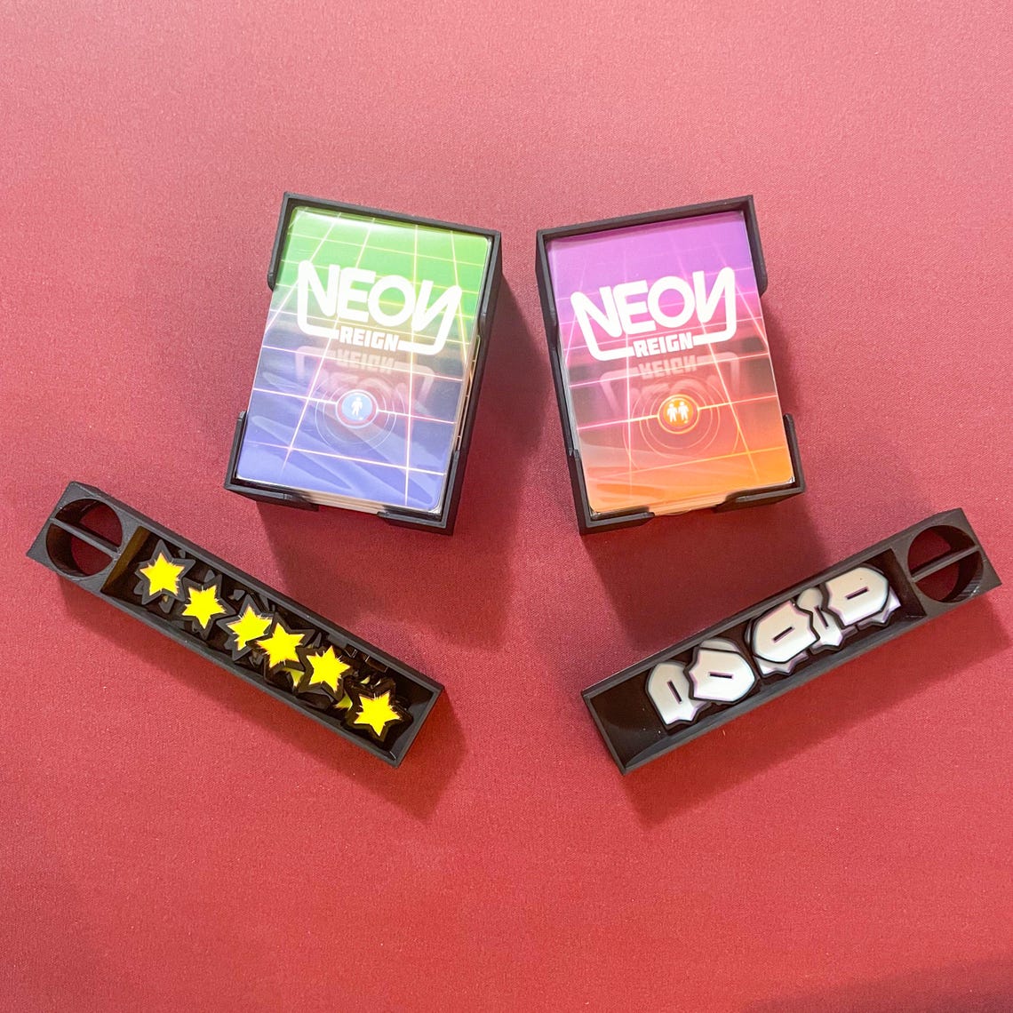 Neon Reign Deluxe Edition Insert, 3D Printed Board Game Organizer - Image 3