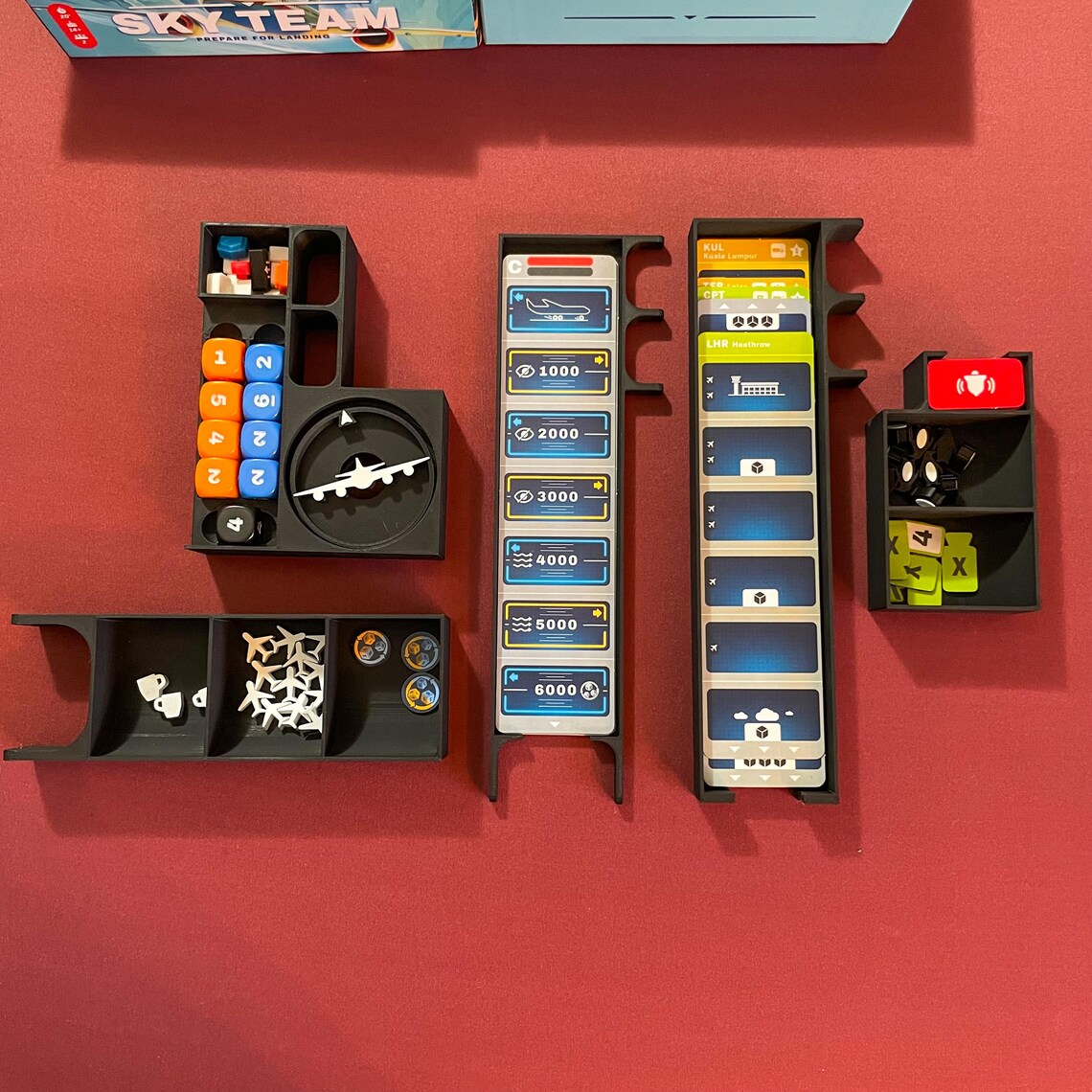 Sky Team & Turbulence Expansion Insert with Optional Token Upgrade Kit - 3D Printed Organizer - Image 4