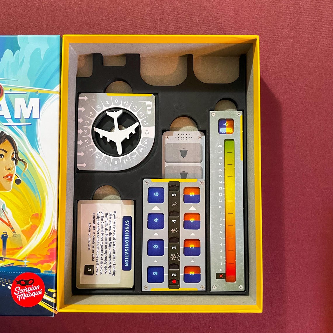 Sky Team & Turbulence Expansion Insert with Optional Token Upgrade Kit - 3D Printed Organizer - Image 2