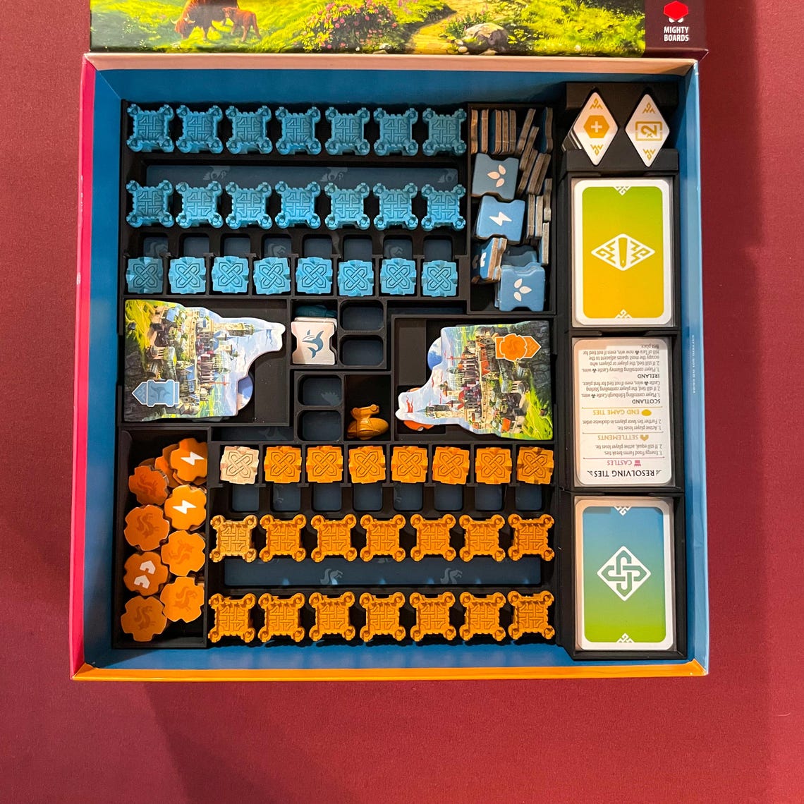 rebirth insert with player component organizers