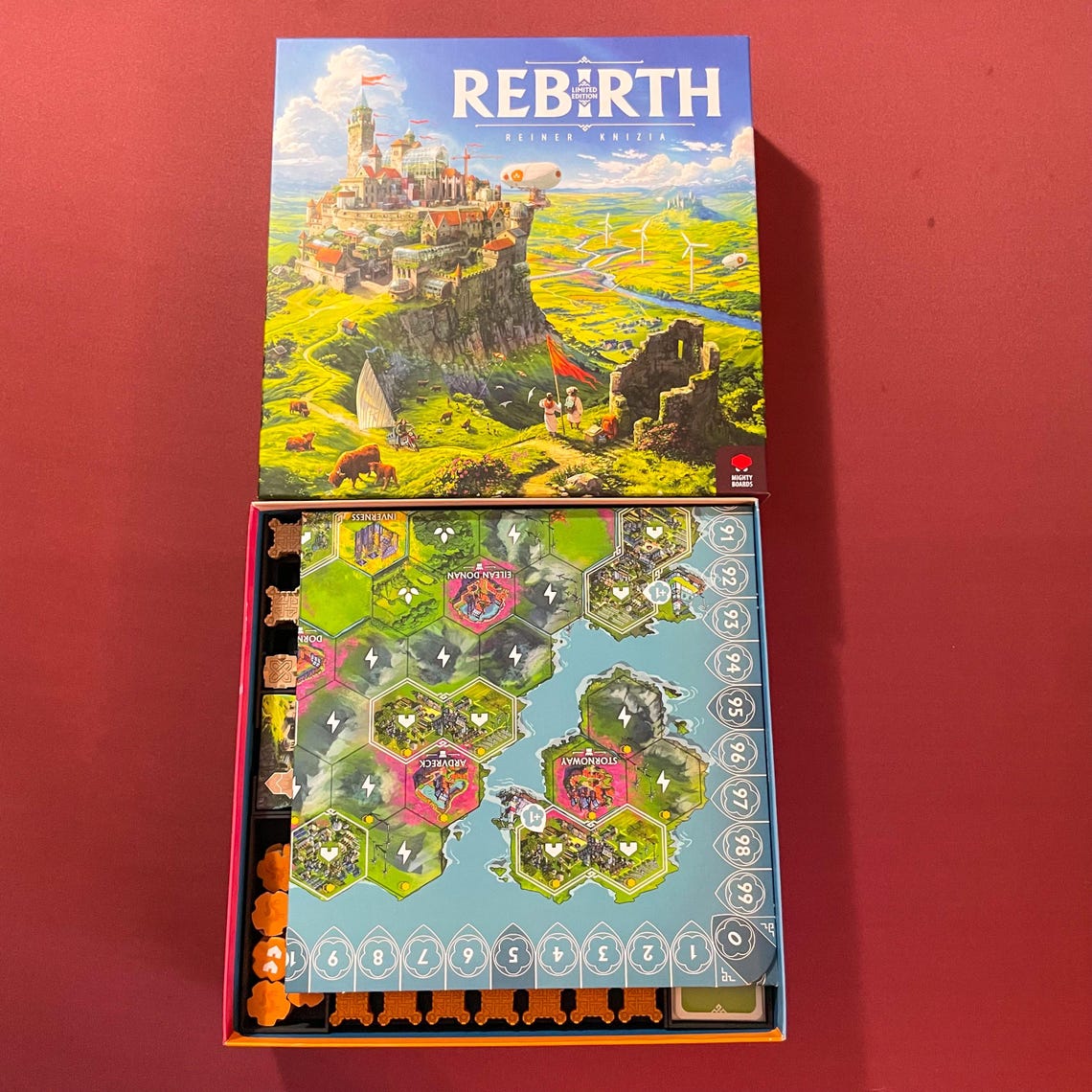 rebirth limited edition insert with map