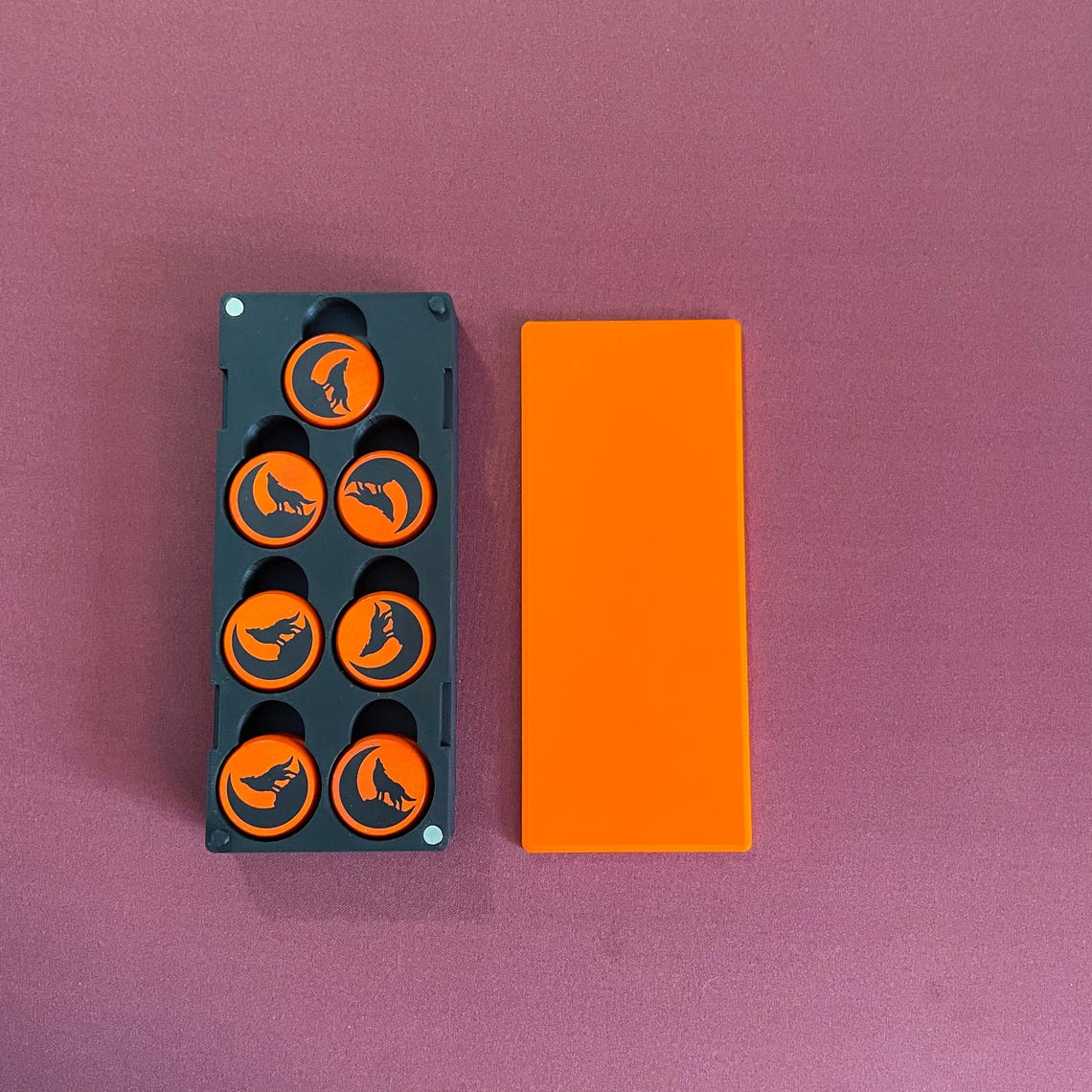 Crokinole Button Box, Disc Storage, Standard Size