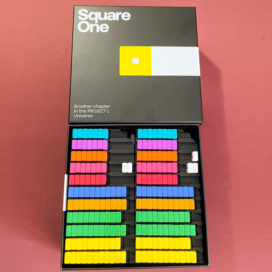 Square One Board Game Tile Insert, Token Organizer - Room for Base + Joker Expansion