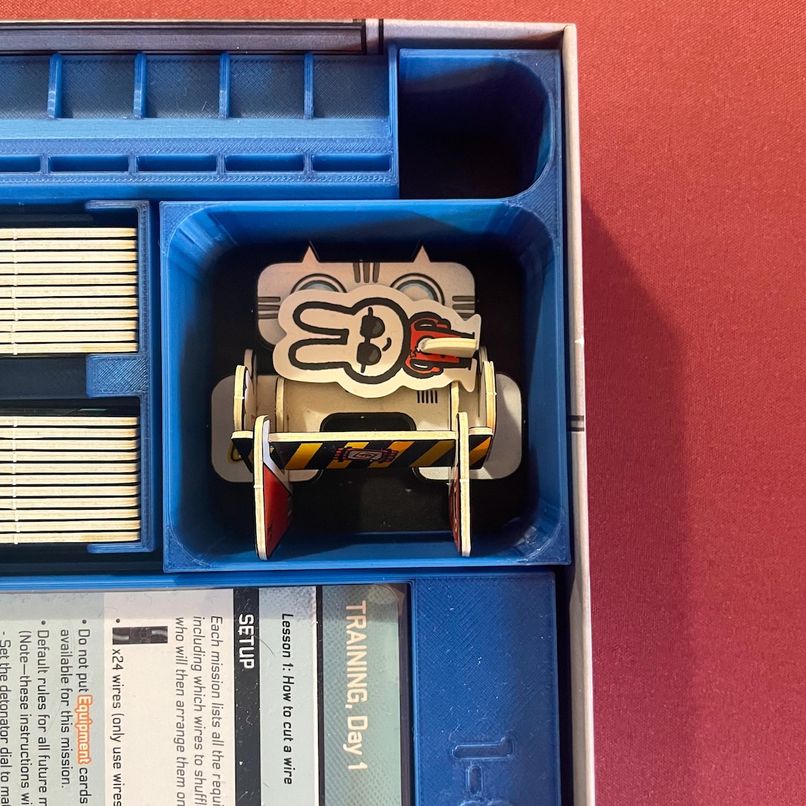 Bomb Busters Board Game Insert, 3D Printed Organizer & Cable Holder Upgrade - Image 6