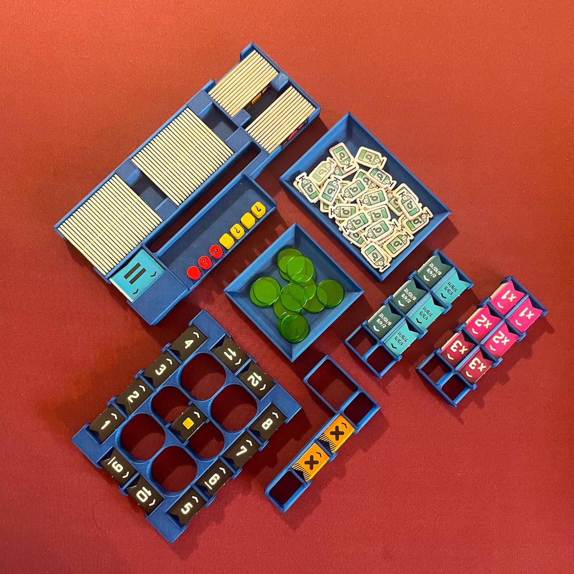 Bomb Busters Board Game Insert, 3D Printed Organizer & Cable Holder Upgrade - Image 4
