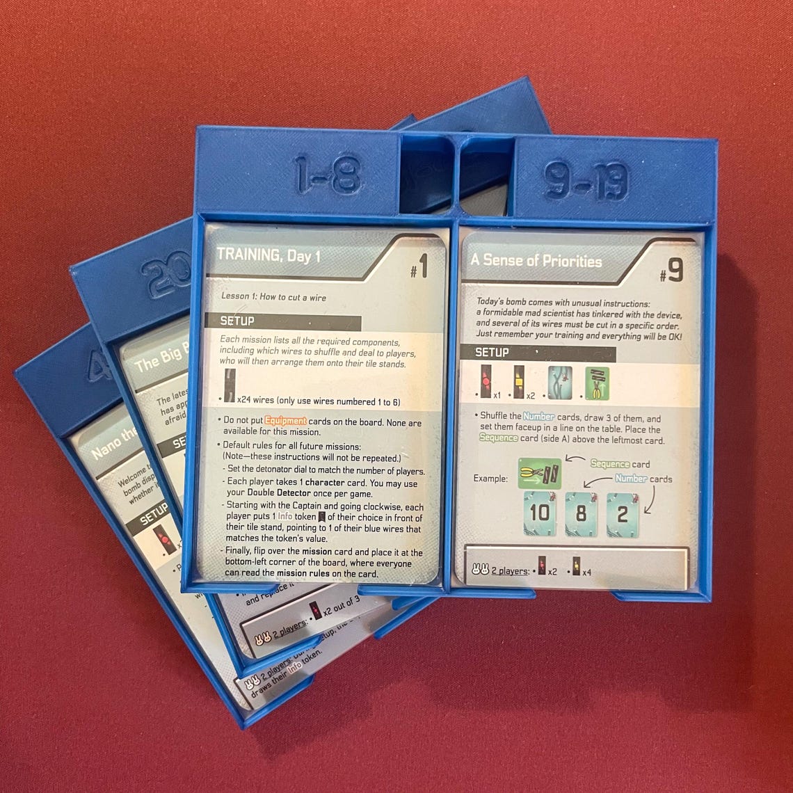 Bomb Busters Board Game Insert, 3D Printed Organizer & Cable Holder Upgrade - Image 8