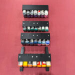 magnetized miniature paint organizer
