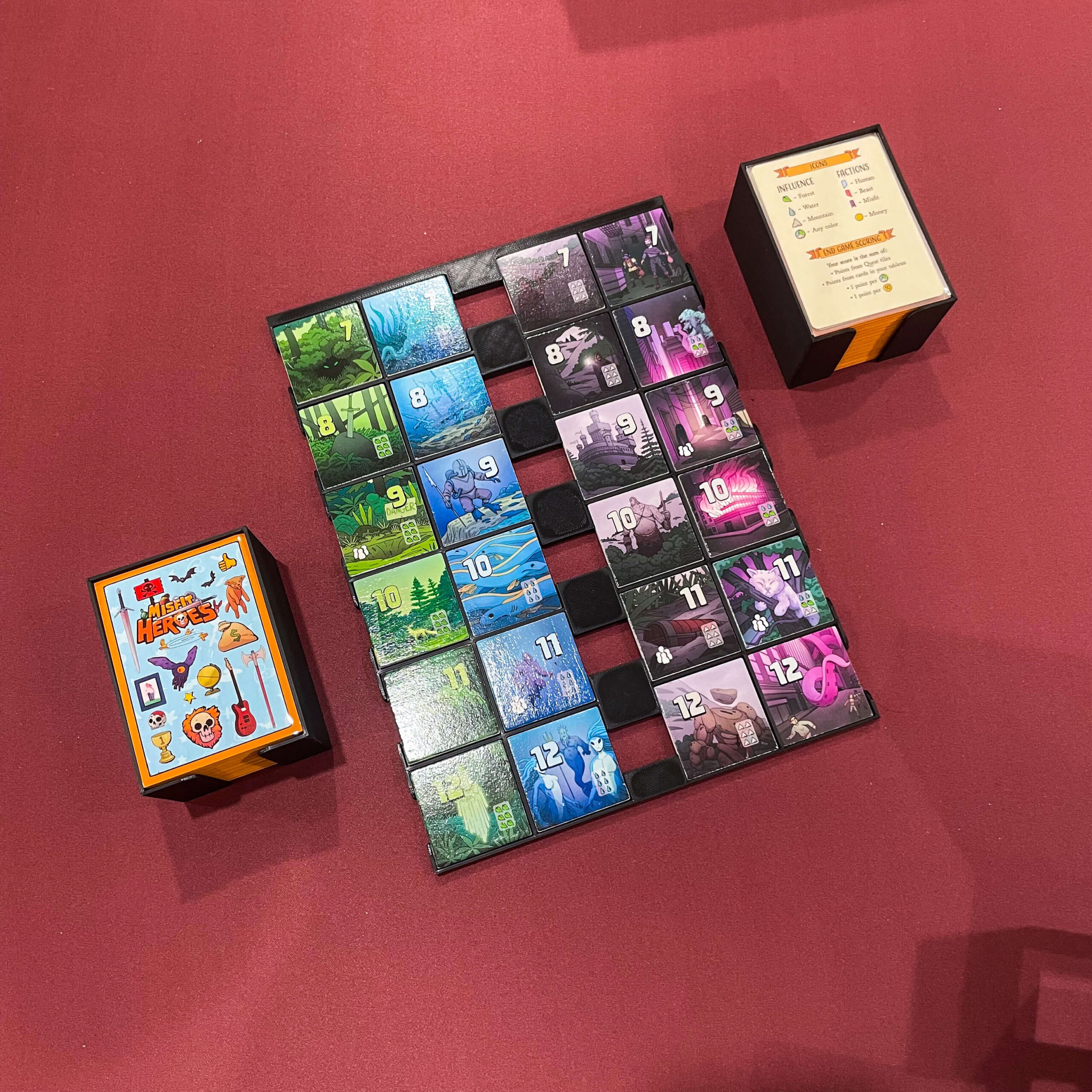 misfit heroes tile dashboard
